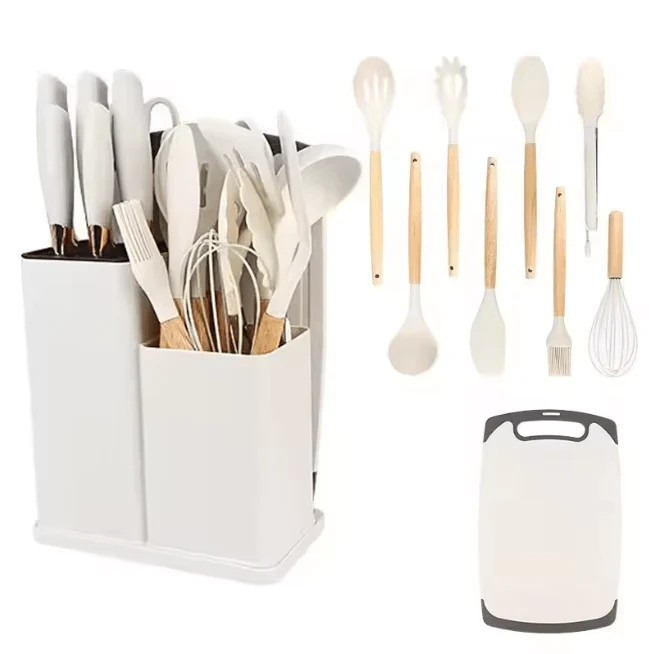 Knife & Utensil Set with Stand